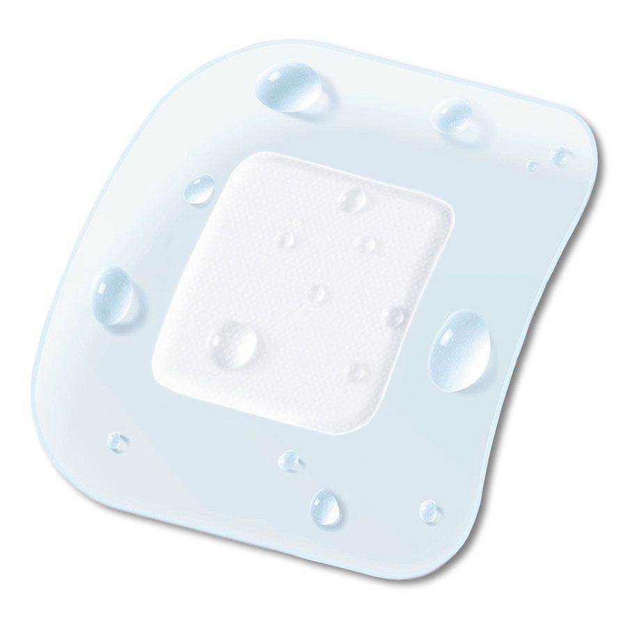 Cutiflex Square 38 x 38 mm steril - weiß/transparent, Folienwundverband/Wundauflage (SSB-fähig)