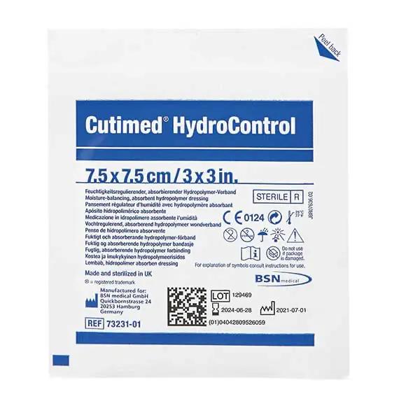 Cutimed HydroControl -  absorbierender Hydropolymerverband, steril, flexible Porenstruktur (SSB-fähig)