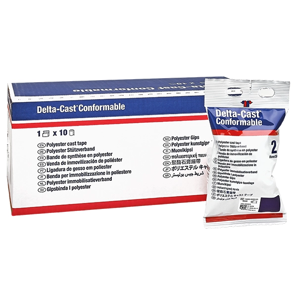 Delta-Cast Conformable Stützverband - 5 cm x 3,6 m - Weiß