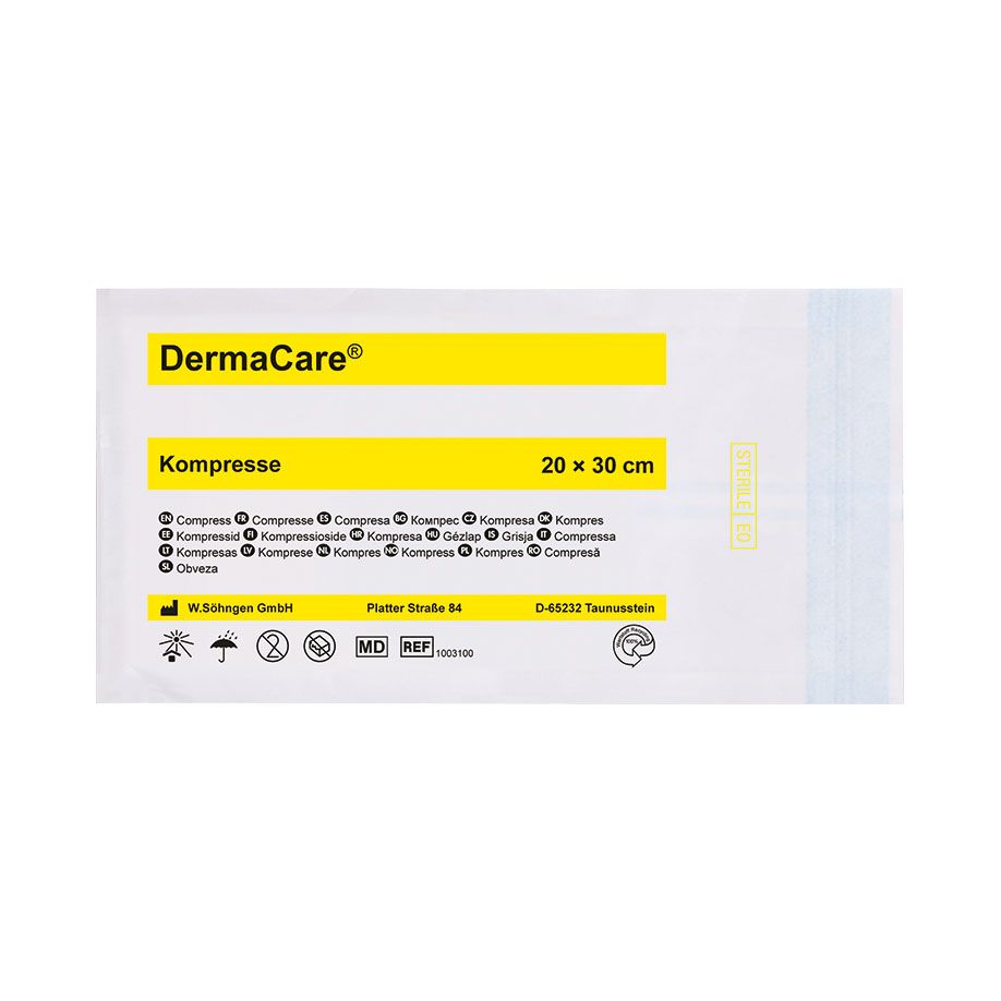 DermaCare-Kompresse - einzeln steril verpackt, Wundversorgung, Erste Hilfe