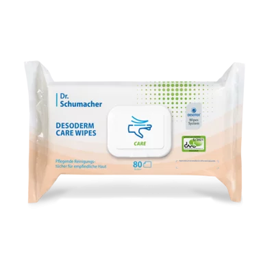Descoderm Care Wipes - Pflegende Reinigungstücher für empfindliche Haut, Alkoholfrei 