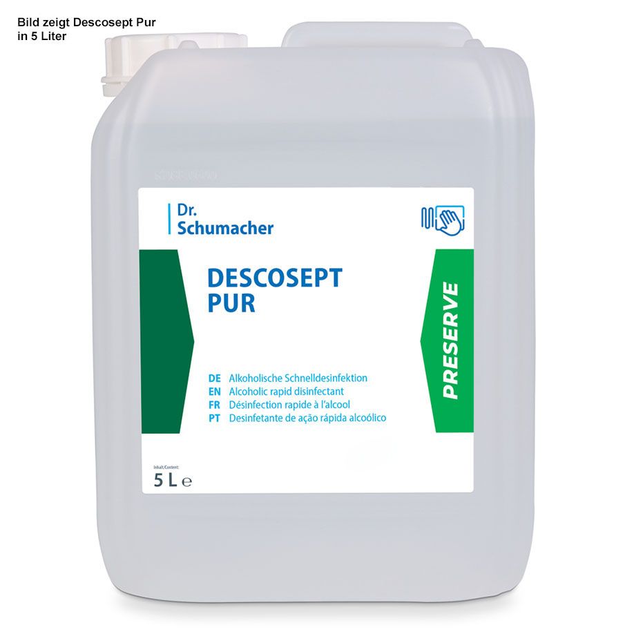 Descosept Pur - Alkoholische Schnelldesinfektion für Inventar, Flächen, Medizinprodukte