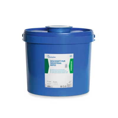 Descosept Pur Industrial Wipes - Spendereimer mit 400 alkoholischen Vliestüchern