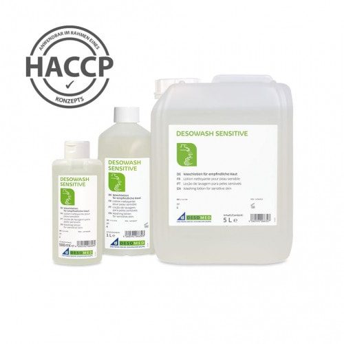 Desowash sensitive Waschlotion - Für empfindliche Haut - 500 ml Spenderflasche