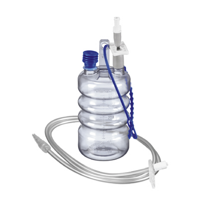 Drainobag 300 V-WDS-Lock Ansatz - 300 ml Flasche, steril, mit oder ohne Verbindgsschlauch (SSB-fähig)