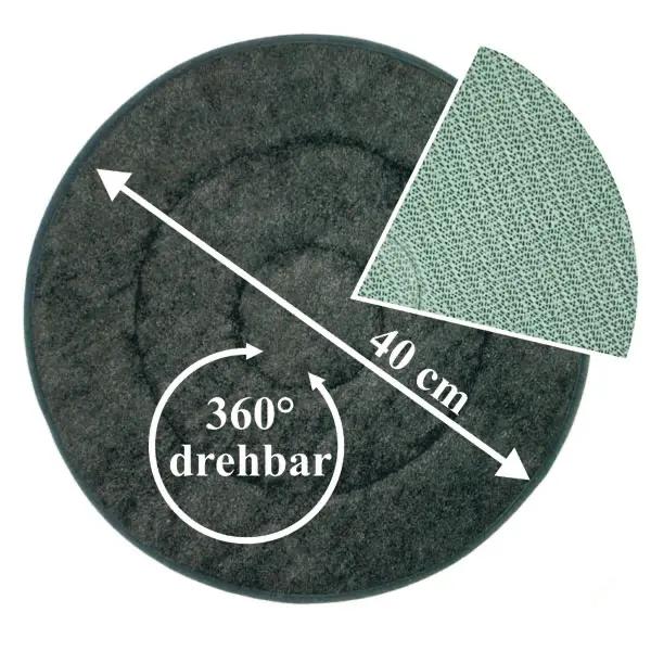 Drehkissen mit Drehkern für eine Drehung von 360°