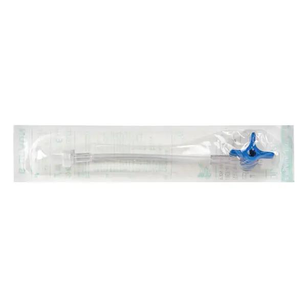 Dreiwegehahn Discofix-3 mit Verbindungsleitung - Blau, 10 cm (SSB-fähig)
