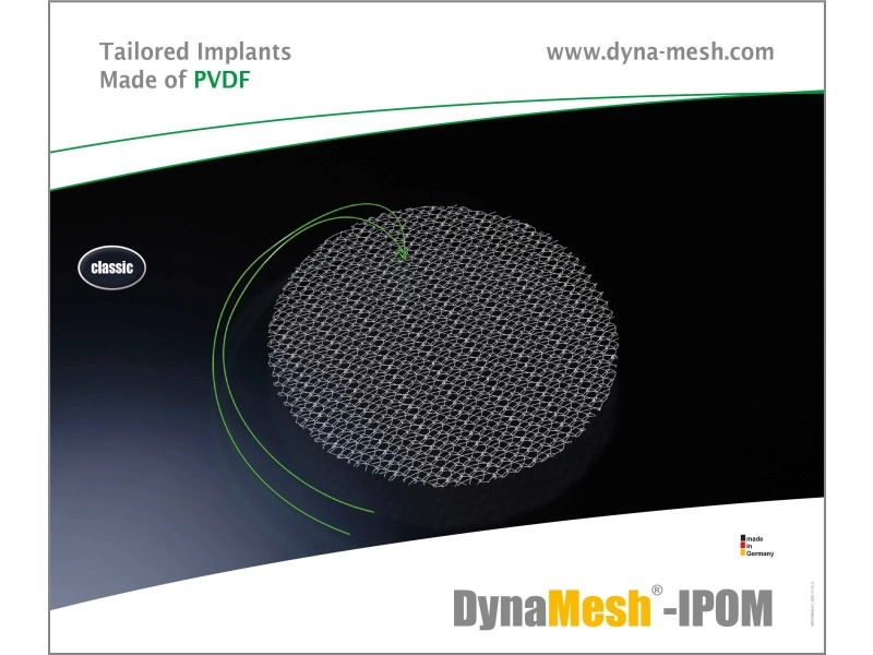 DynaMesh IPOM - Implantat zur Bauchwandhernien-OP, rund, Durchmesser 12 cm (SSB-fähig)