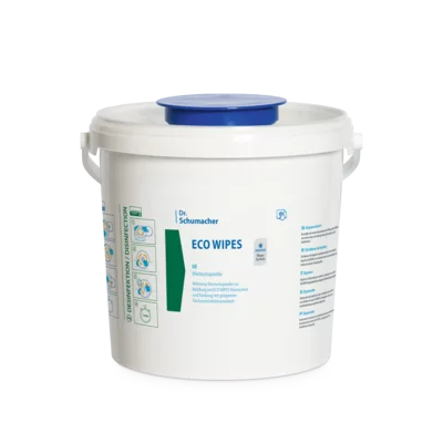 Eco Wipes Vliestuchspender-Eimer - Leer, weiß, rund, Fassungsvermögen 5 Liter