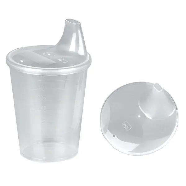 Einmal Trinkbecher mit Tülle - Graduiert, Volumen 175 ml