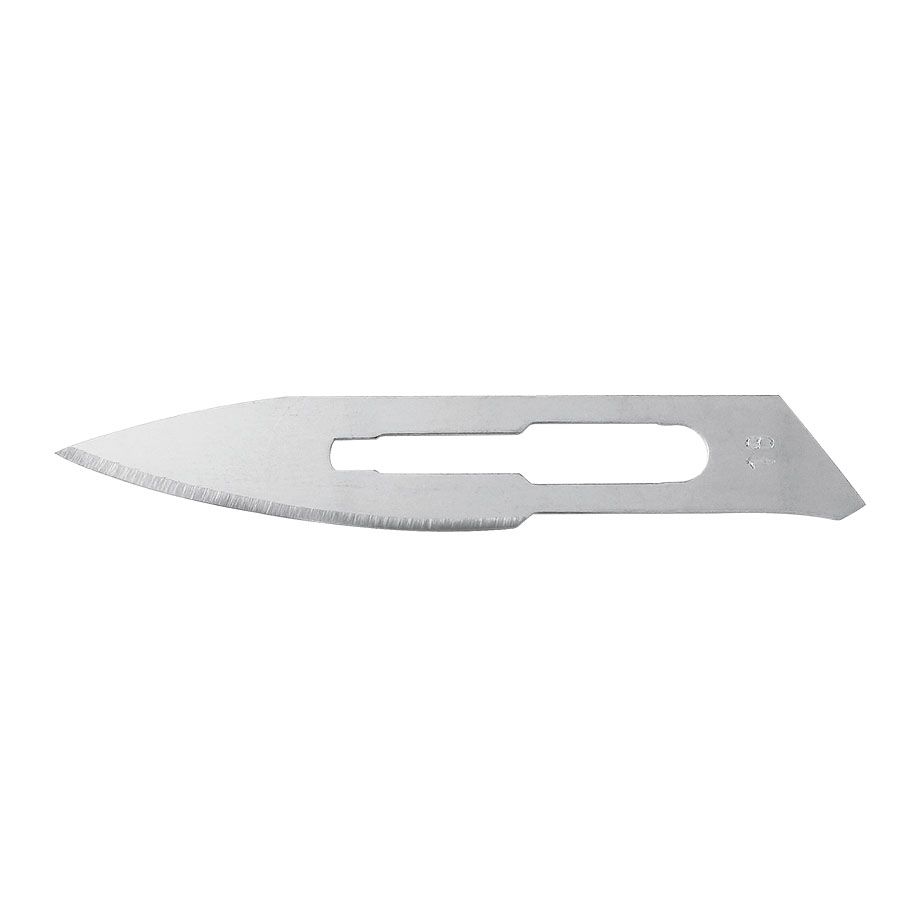 Einmal-Skalpellklingen, steril - 100 Stück aus Carbonstahl