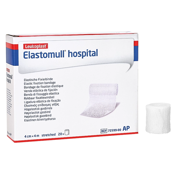 Elastomull hospital - Elastische Fixierbinden zur Fixierung von Wundauflagen, weiß (SSB-fähig)