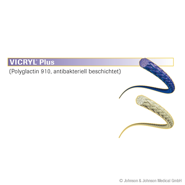 Ethicon Vicryl plus CT1 - violett geflochtenes, resorbierbares Nahtmaterial (SSB-fähig)