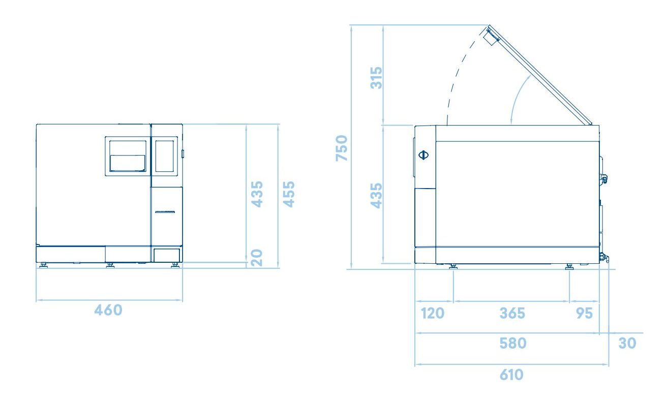 *AKTION* Euronda E6 B-Autoklav mit Starterpaket - einfache Sterilisation, wahlweise mit Print Set 2