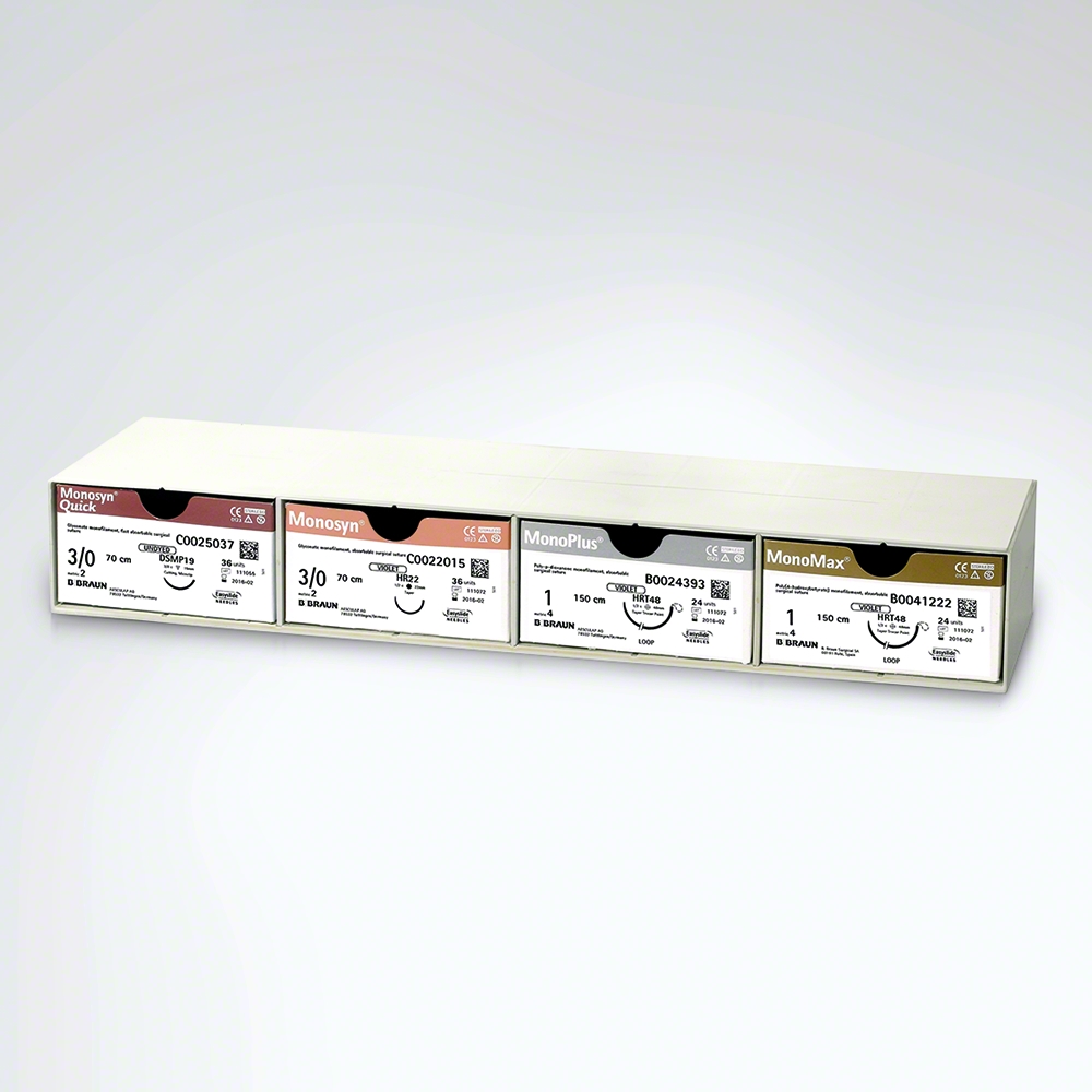 Fadendepot-Etage, Metall - Zur Aufnahme von 4 Nahtmaterial-Packungen