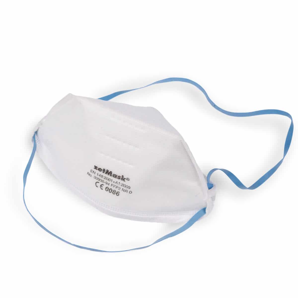 FFP2 Feinstaubfiltermaske NR D, 20 Stück - faltbar, ohne Ventil, latexfrei