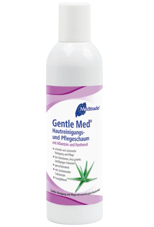 Gentle Med Hautreinigungs- und Pflegeschaum - Rückfettend, Geruchsbindend, Ohne Duftstoffe