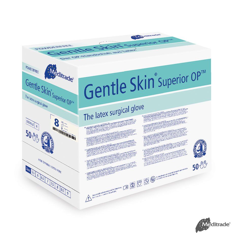 Gentle Skin Superior OP, steril - OP-Handschuhe aus Latex, puderfrei, 50 Paar