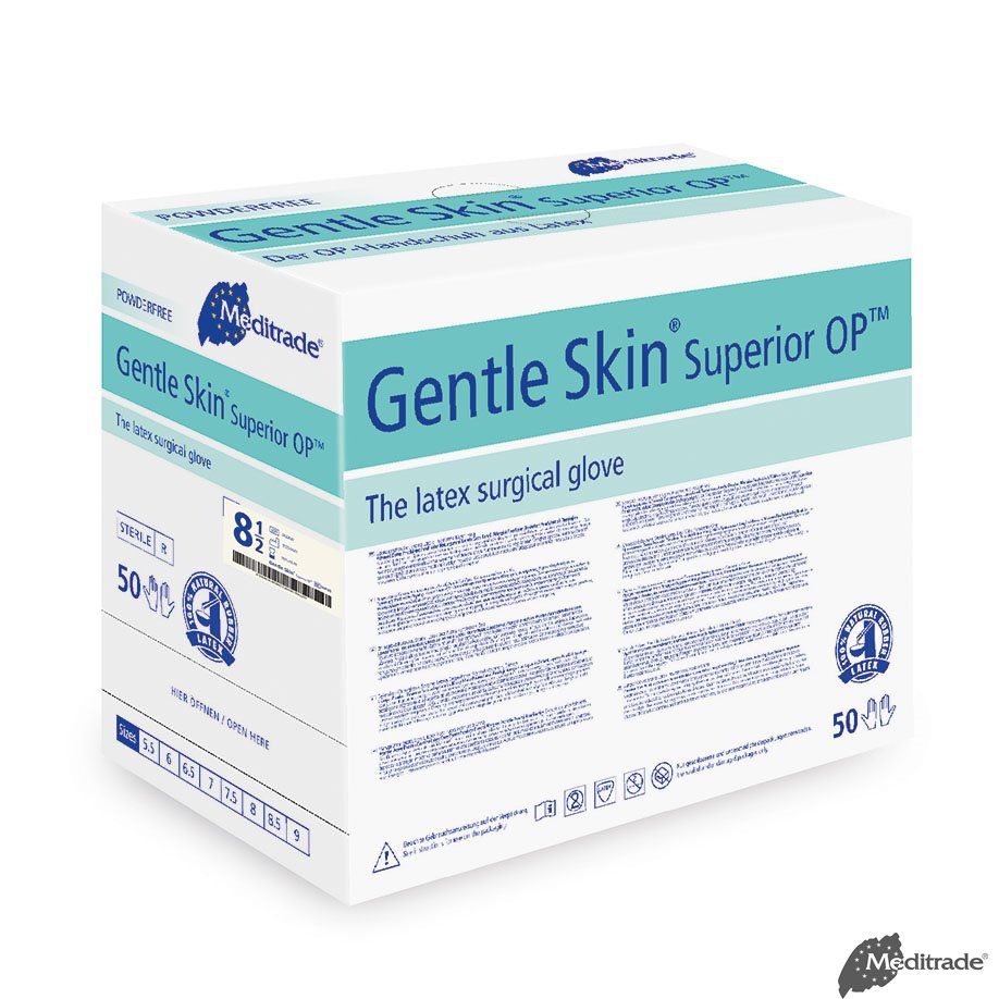 Gentle Skin Superior OP, steril - OP-Handschuhe aus Latex, puderfrei, 50 Paar