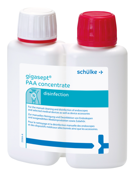Gigasept PAA Concentrate - Doppelflasche Base & Additive 2x100ml, Desinfektion Endoskope