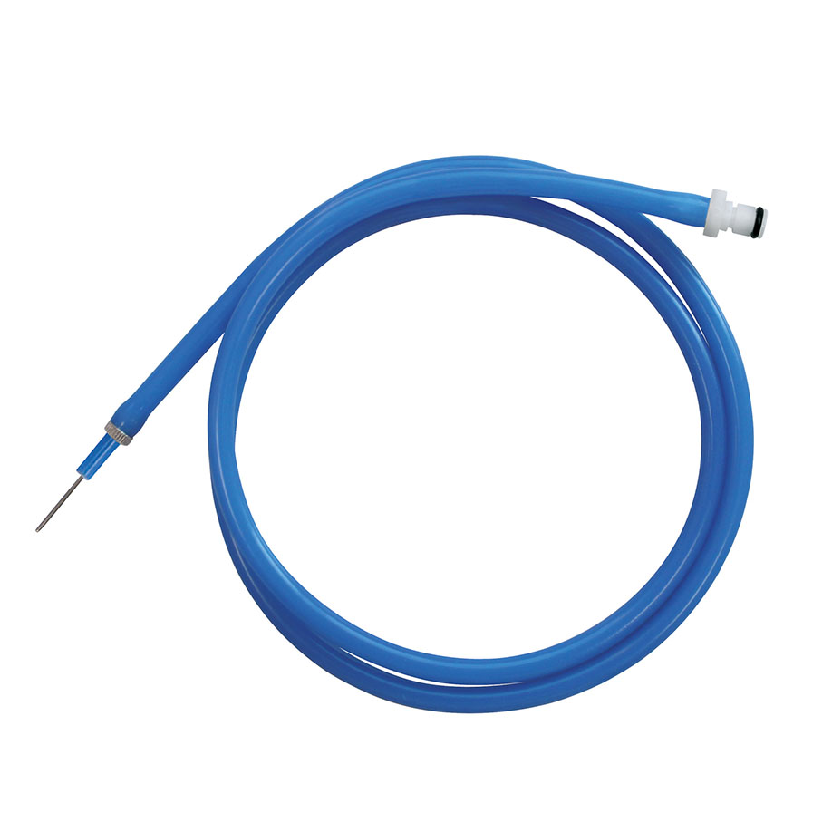 Glatter Verbindungsschlauch 1 m - Mit Schnellverschlusskupplung und Hohlnadel