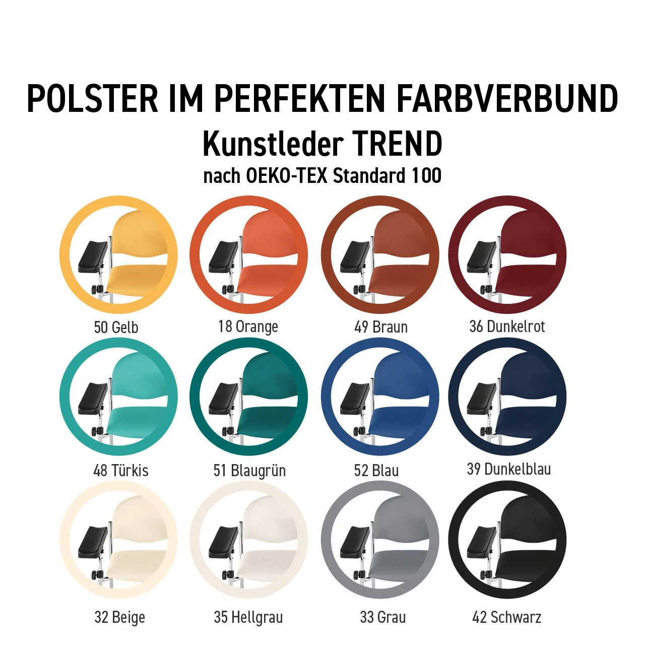 HAEMO-LINEA Vario Ecco Blutentnahmestuhl - Kunstleder Polsterbezug