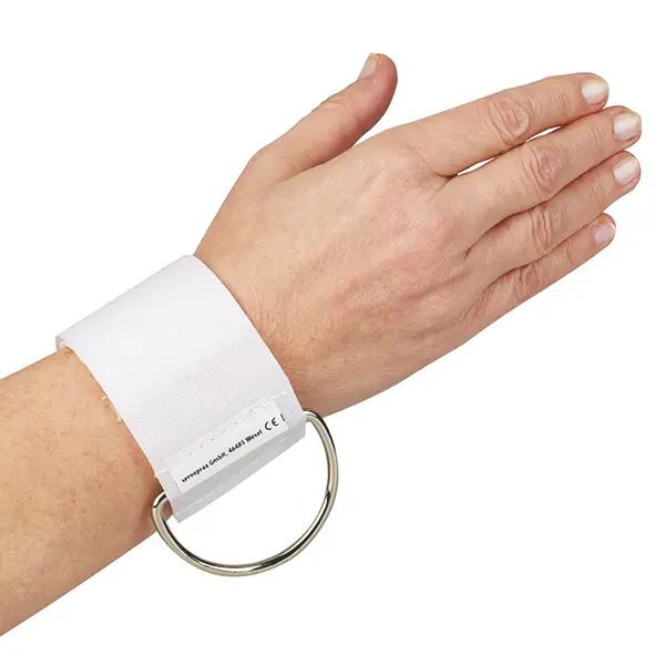 Haftband-Fixierungen zur Sicherung des Patienten -  Aus gewebtem Band mit Metallschlaufe