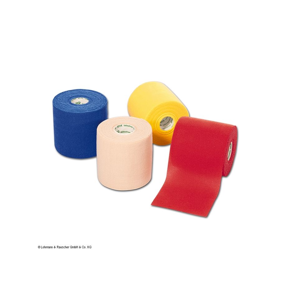 Haftelast latexfrei Fixierbinde -  6 cm x 20 m, rot