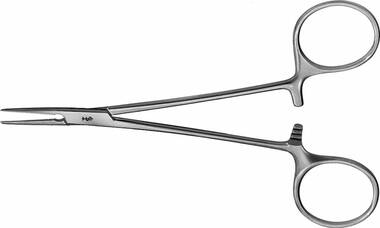 HALSTED Arterienklemme (Mosquitoklemme) - gerade, fein, gerieft, 125mm