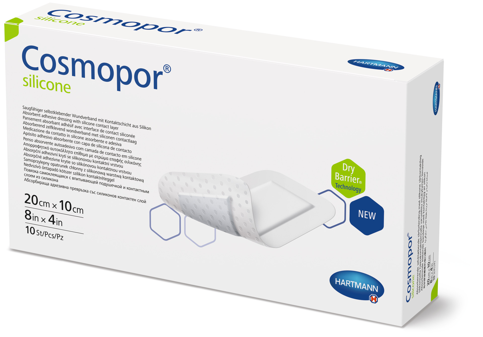 Hartmann Cosmopor Silicone - Steriler Wundschnellverband mit Silikon-Haftschicht  (SSB-fähig)