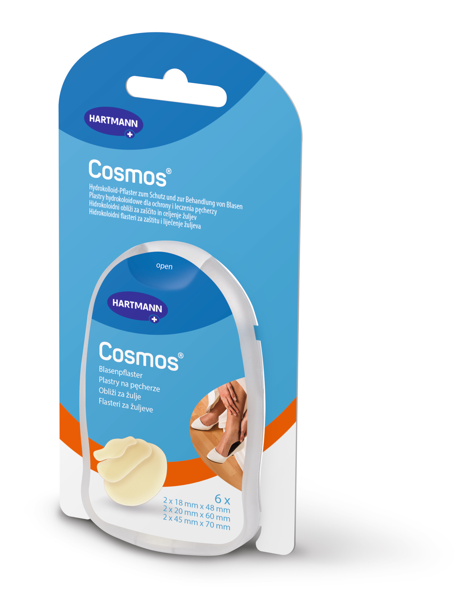 Hartmann Cosmos Blasenpflaster - 3 Größen Hydrokolloid-Pflaster