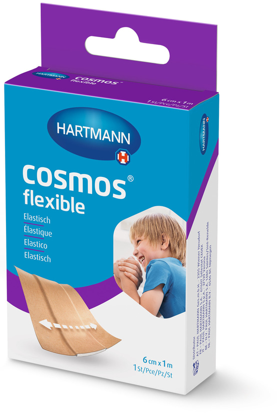 Hartmann Cosmos Flexible - Hautfreundliches Wundpflaster auf Rolle 6 cm x 1 m