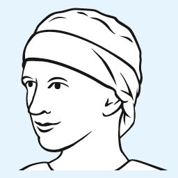 Hartmann Foliodress Cap Comfort Form Plus - OP-Hauben auch für längeres Haar