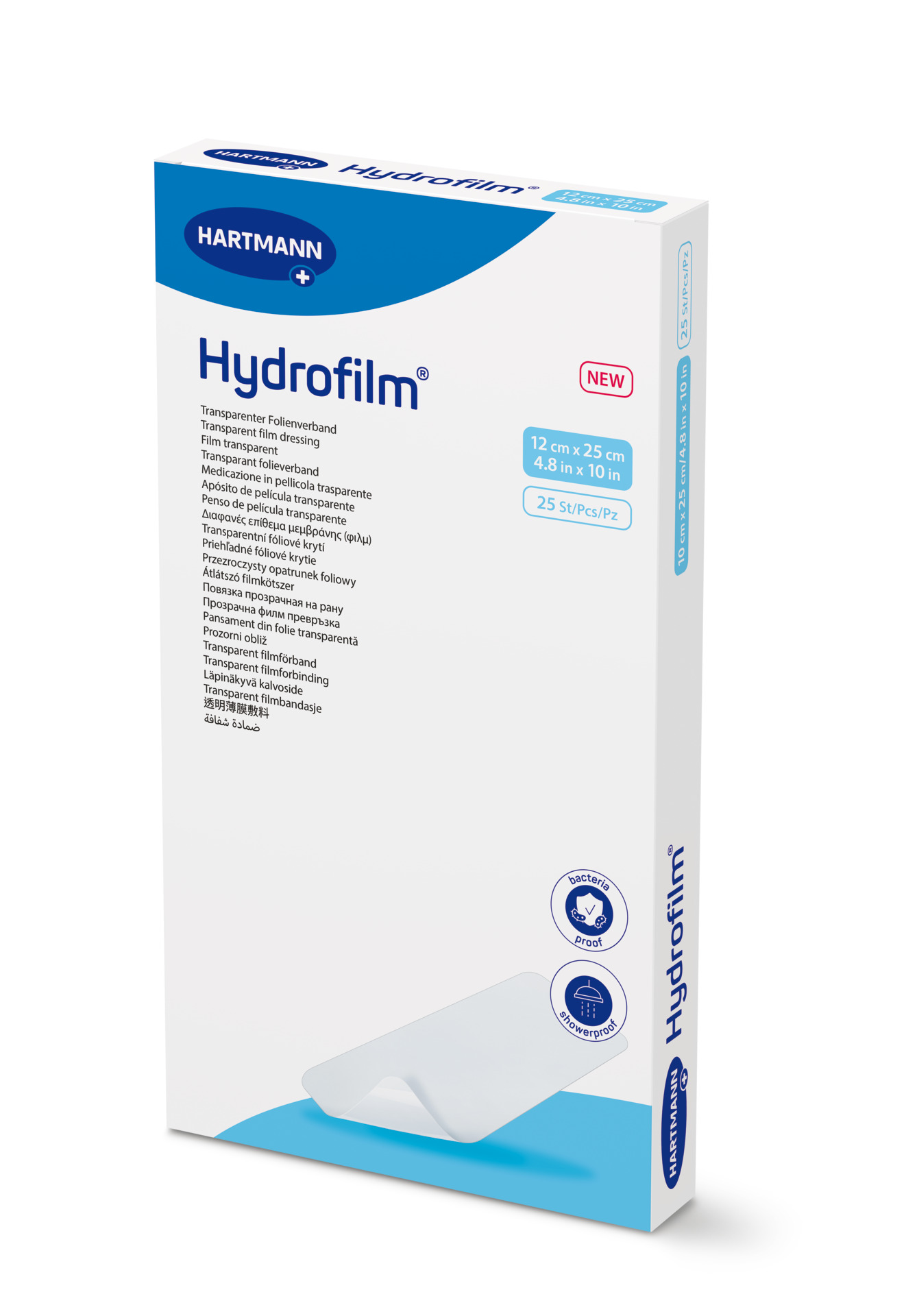 Hartmann Hydrofilm - Steriler Transparenter Folienverband, keim- und wasserdicht (SSB-fähig)