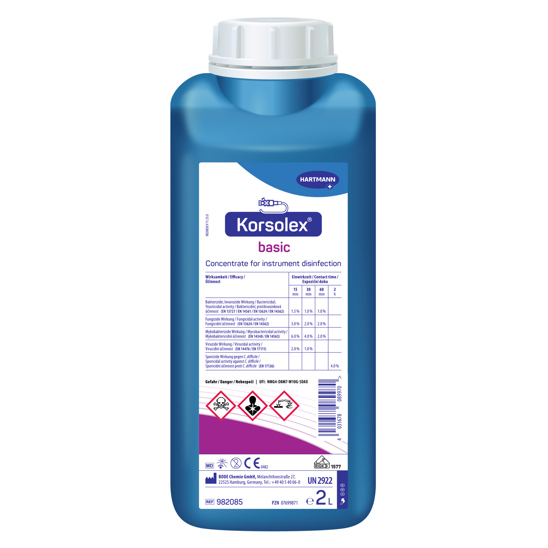 Hartmann Korsolex basic - Aldehydhaltiges Desinfektionsmittel 