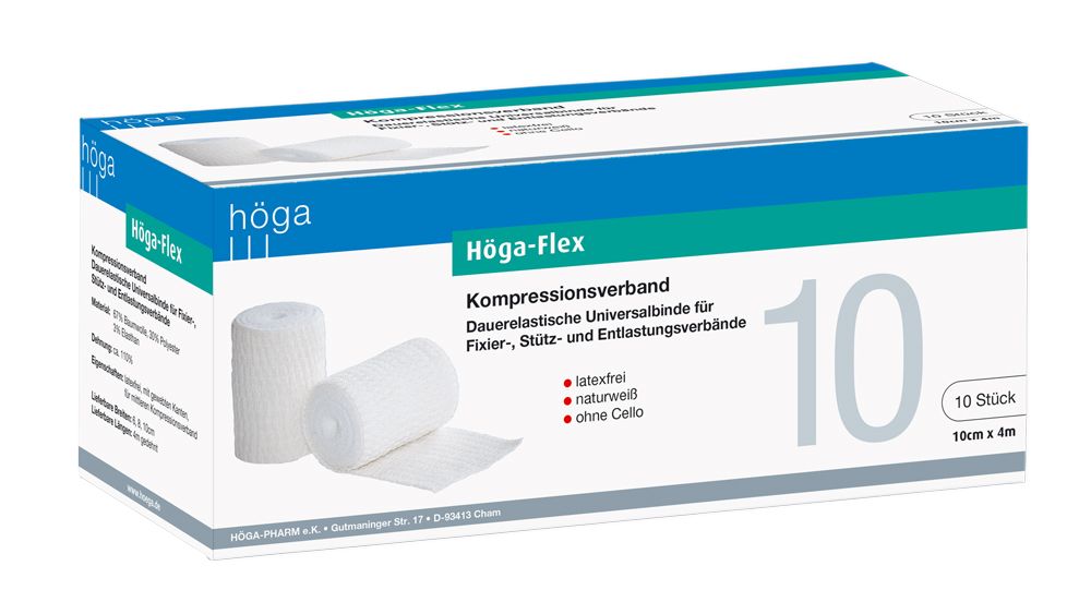 HÖGA-FLEX Binden - Dauerelastische Universalbinden, 10 Stück (SSB-fähig)