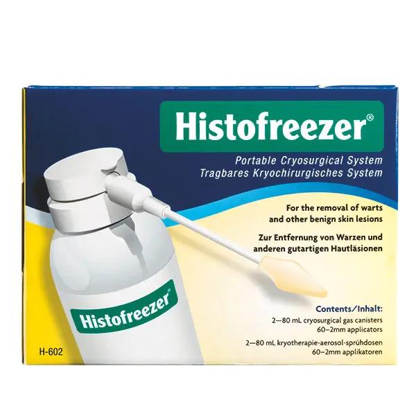 Histofreezer zur Warzenentfernung - Set mit Gas-Spraydose und Spezial-Watte Applikatoren (SSB-fähig)