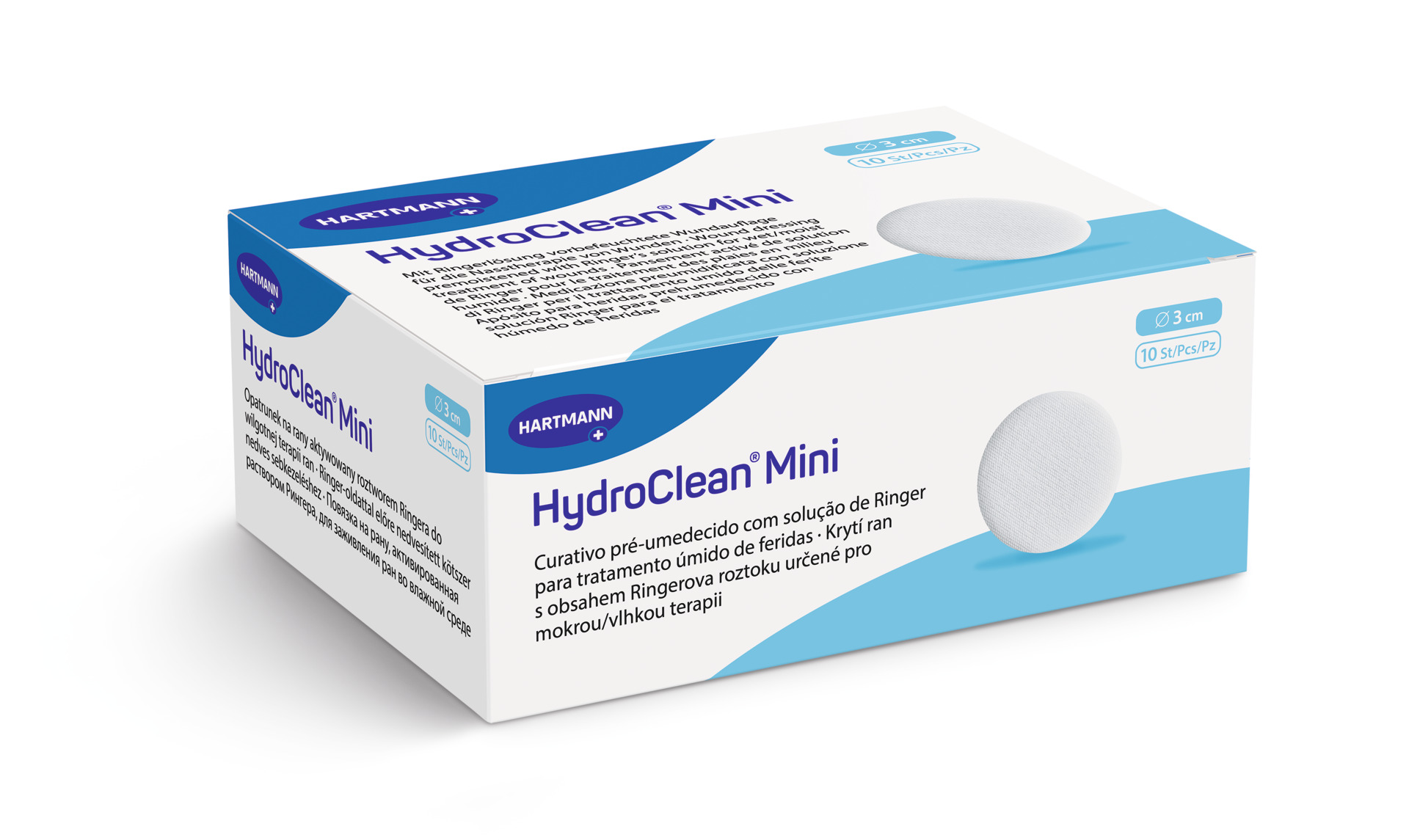 HydroClean Mini - Die interaktive Wundauflage mit dem Saug-Spül-Mechanismus Ø 3 cm (SSB-fähig)