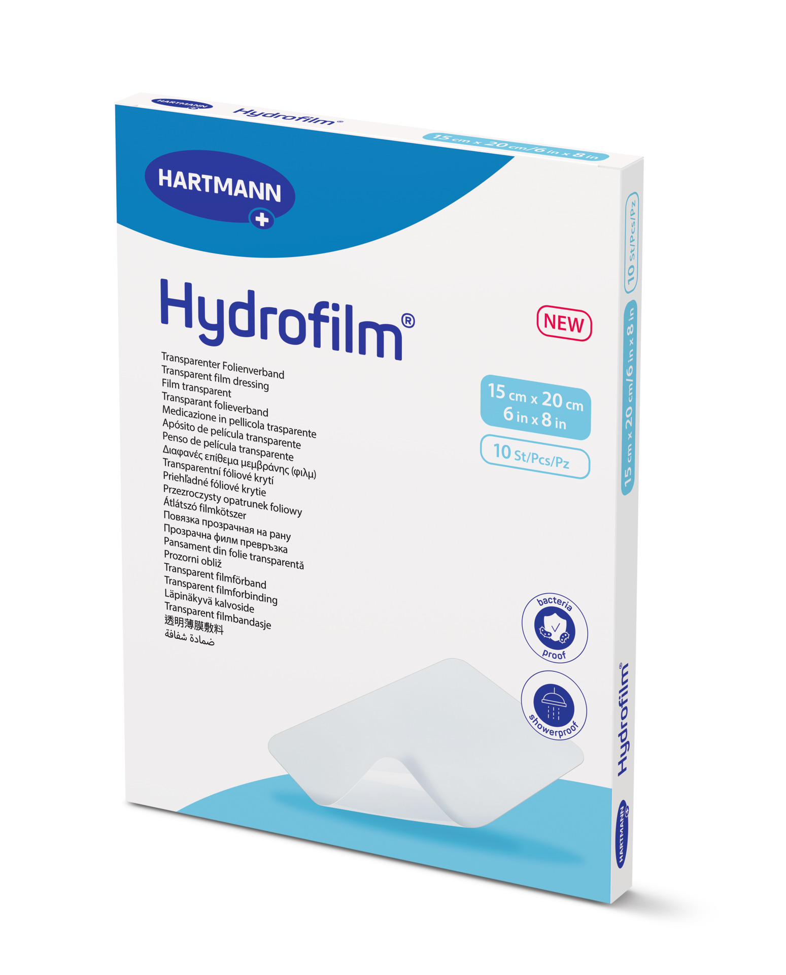 Hydrofilm - Steriler Transparenter Folienverband, keim- und wasserdicht, hautfreundlich  (SSB-fähig)