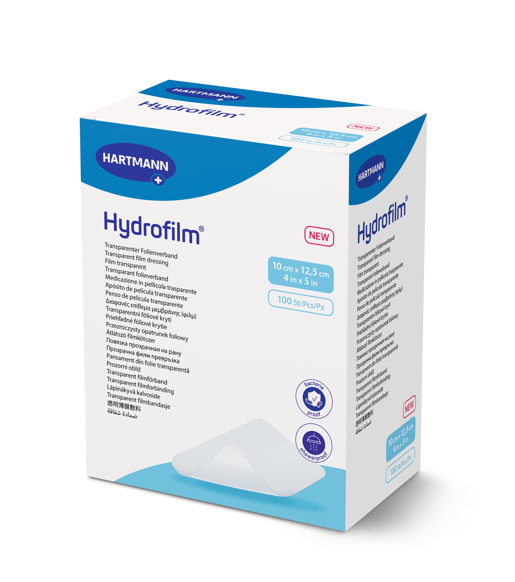 Hydrofilm - Steriler Transparenter Folienverband, keim- und wasserdicht, hautfreundlich  (SSB-fähig)