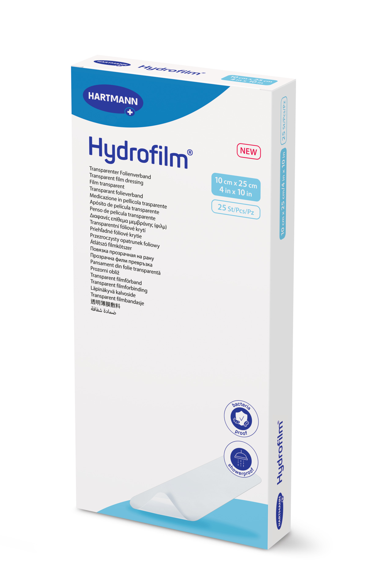 Hydrofilm - Steriler Transparenter Folienverband, keim- und wasserdicht, hautfreundlich  (SSB-fähig)