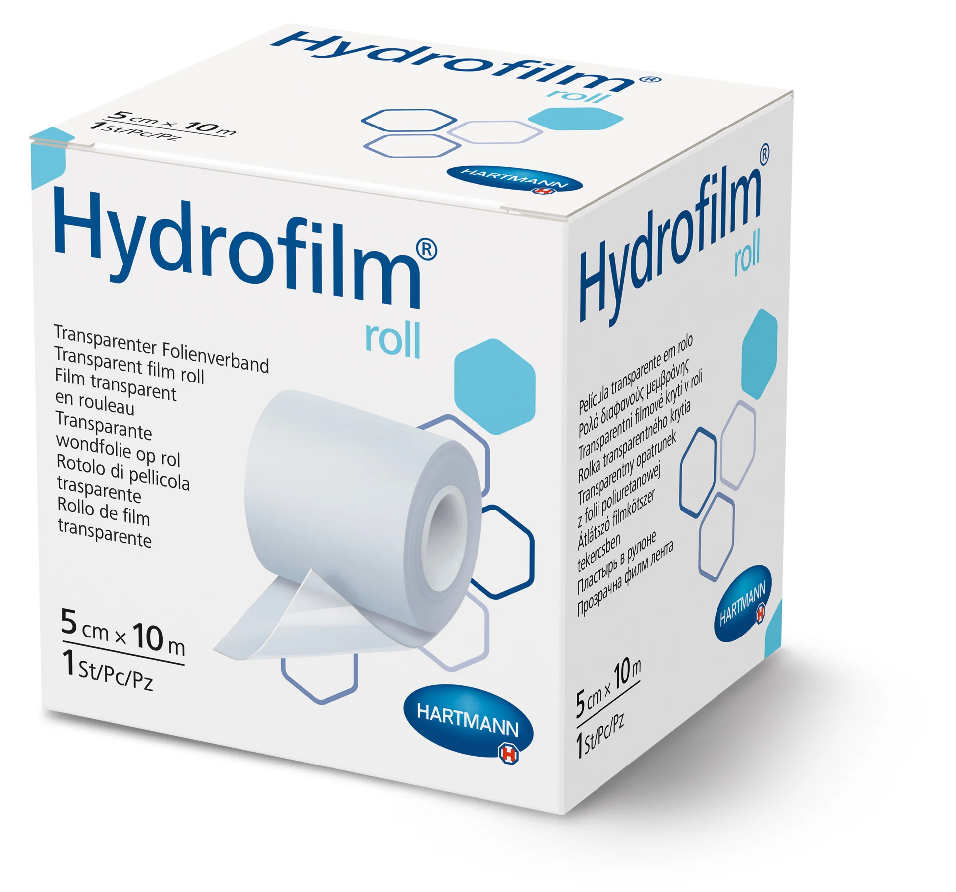 Hydrofilm roll - Wasserdichter und Transparenter Folienverband, Atmungsaktiv Hypoallergen (SSB-fähig)