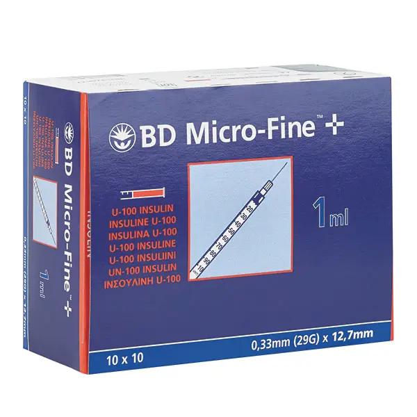 Insulinspritzen Microfine Plus - Mit eingeschweißter Kanüle, 3-Teilig