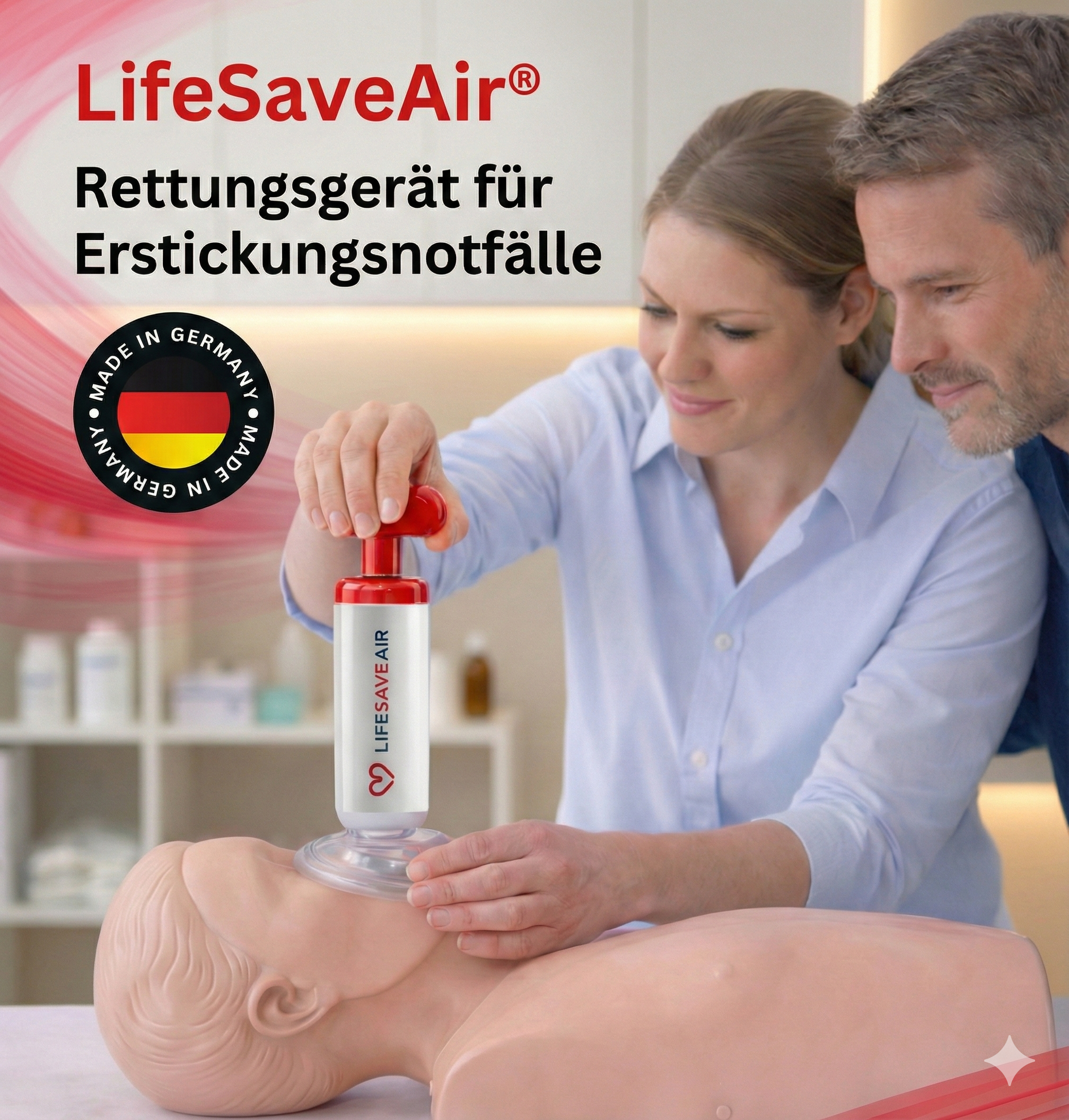 Jespira LifeSaveAir - Medizinische Rettungspumpe für Erstickungsnotfälle