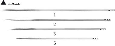 KEITH Chirurgische Nadel, Dreieckskörper - Figur 1, gerade, 75 mm, Ø 0,80 mm
