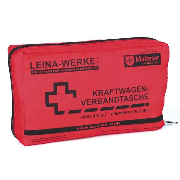 KFZ Verbandtasche Compact fertig gefüllt nach DIN 13164 - rot