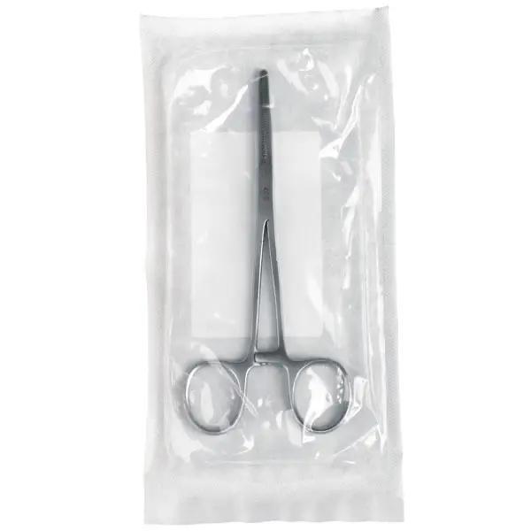 Klemme, gerade hemostatisch - Edelstahl, einzeln steril verpackt