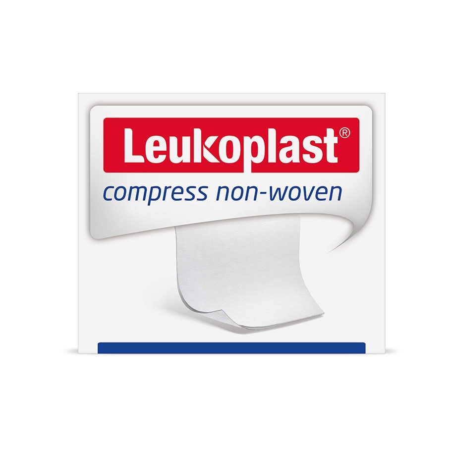 LEUKOPLAST compress non-woven Vlieskompressen - unsteril, 4-fach, latexfrei (SSB-fähig)