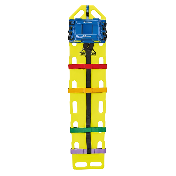 Lifeguard Spineboard gelb - Aus extrem robustem Polyethylen Plastik mit 16 großen Griffen