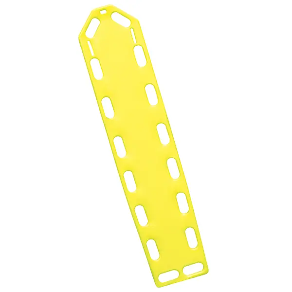 Lifeguard Spineboard gelb - Aus extrem robustem Polyethylen Plastik mit 16 großen Griffen